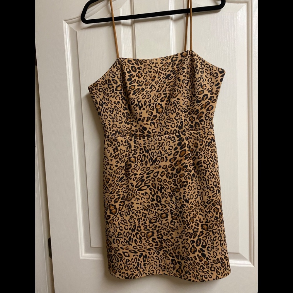 Mini Cheetah Print Dress